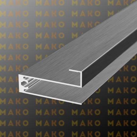 Профиль горизонтальный нижний MS225 Серебро браш (A29)